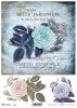 decoupage de papel rosas azules*Papír Decoupage modré růže*decoupage de papel rosas azules
